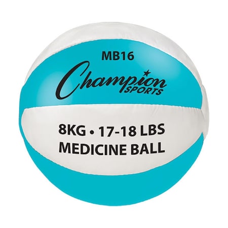 Champion Sports 17-18 lbs Leather, Teal & White CH55973